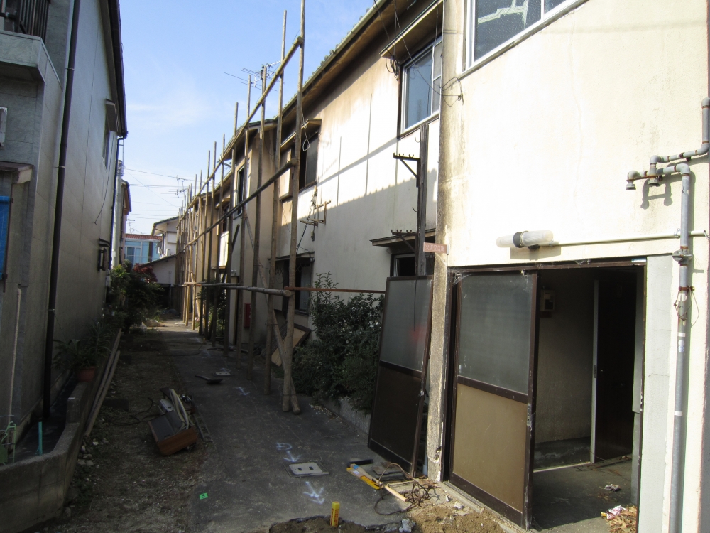 旧建物の解体工事です