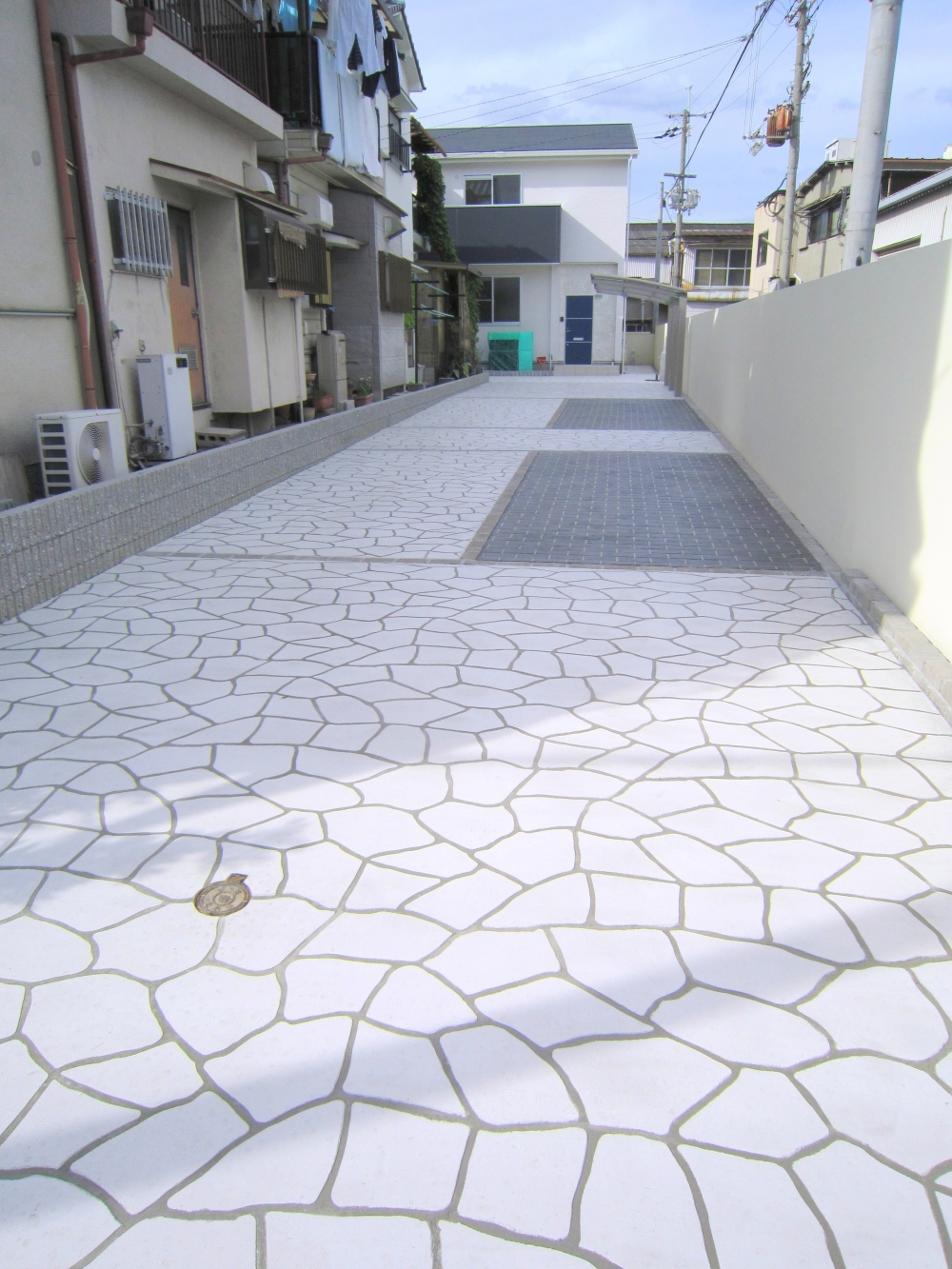 外溝工事を完了しました